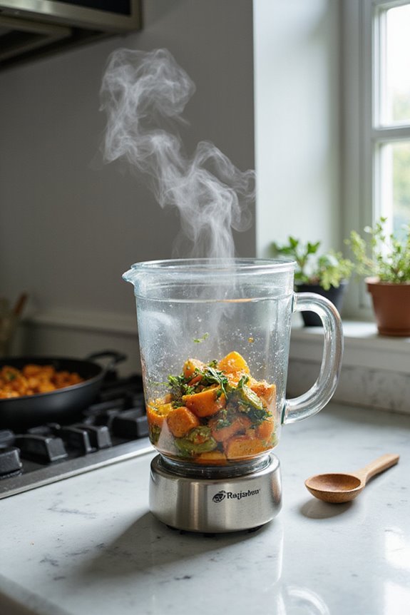blend hot soups safely