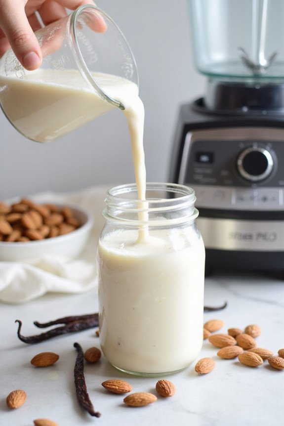 blend nuts with water