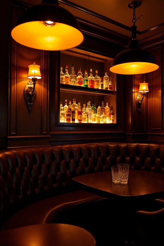 cozy jazz lounge ambiance