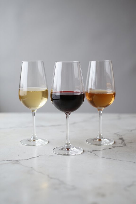 custom wine glasses selection