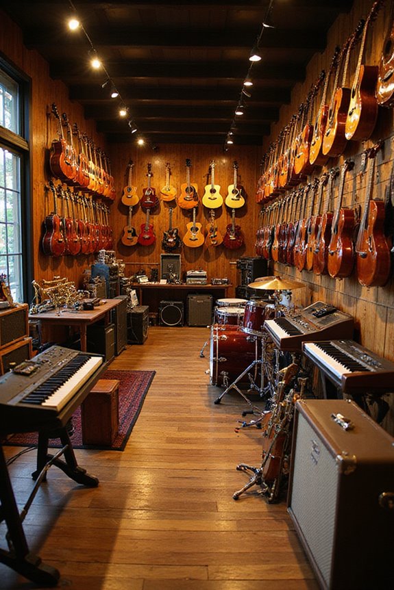 diverse music store inventories