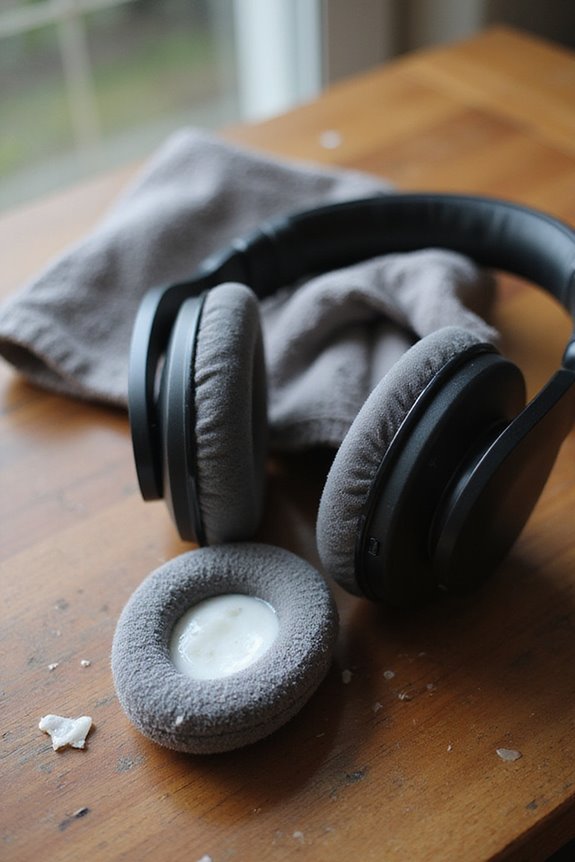 earpad cleaning and maintenance