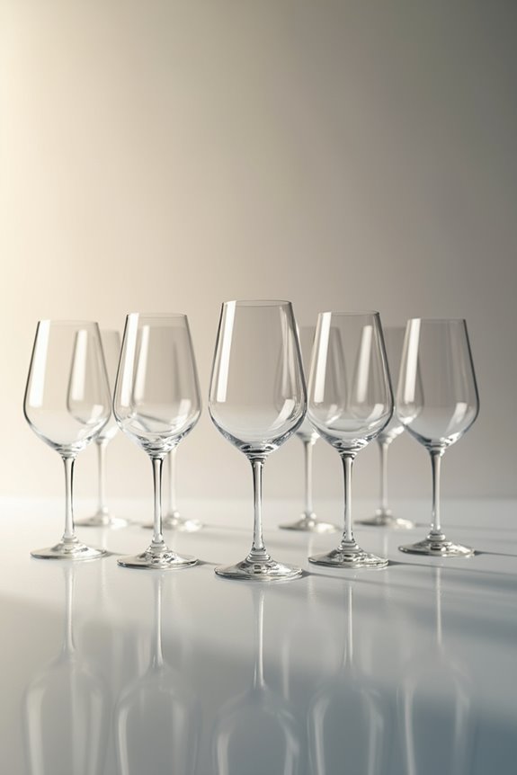 elegant stemless wine glasses