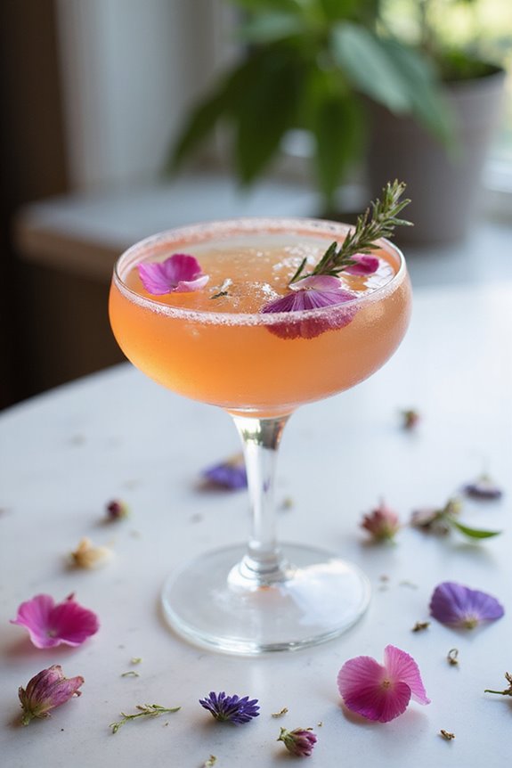 floral cocktails enhance creativity