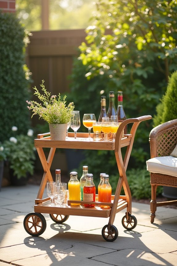 folding bar cart considerations