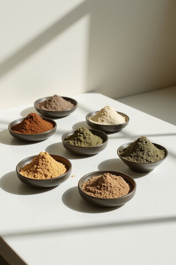 hojicha powder tea selection