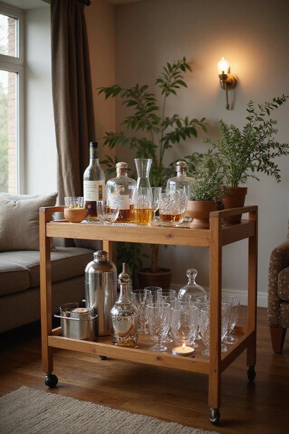 optimize bar cart essentials
