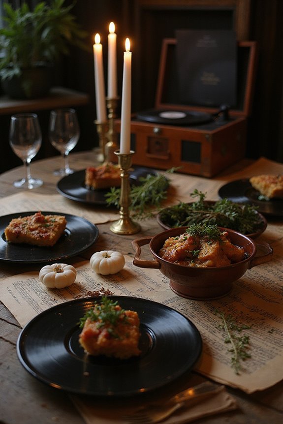 savoring food with music