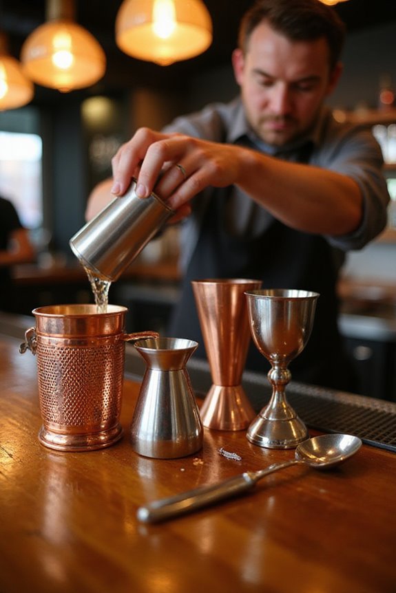 stirring cocktails with precision
