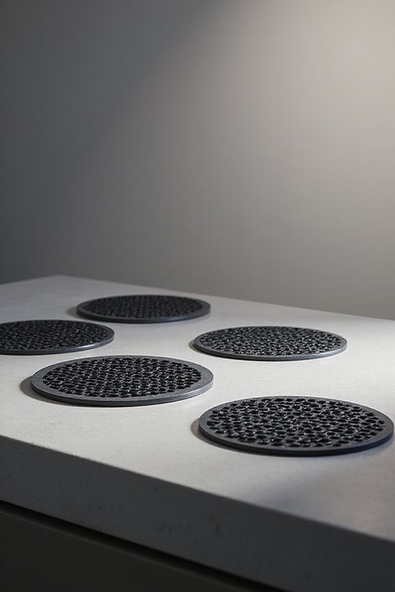 stylish spill free bar mats