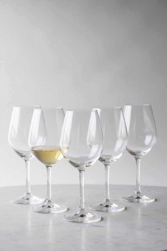 stylish wine glasses with lids