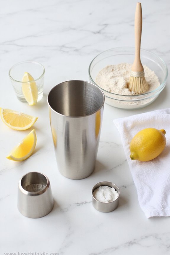 thorough cocktail shaker cleaning