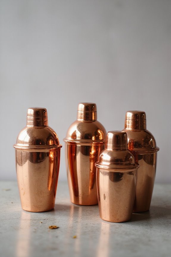 top copper cocktail shakers