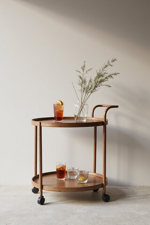 top round bar carts