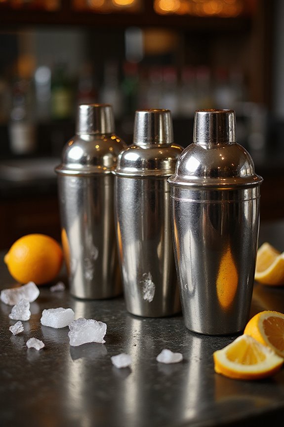 types of cocktail shakers